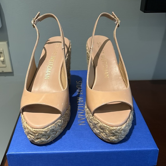 NWOT - Stuart Weitzman Patent Leather Wedges - Picture 4 of 4